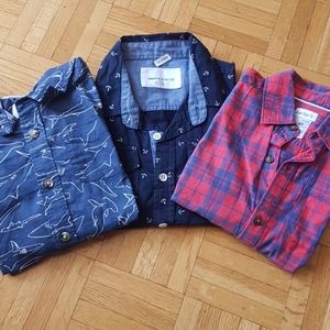 💙BOYS 3 BUNDLE LONG SLEEVED BUTTON UPS💙
